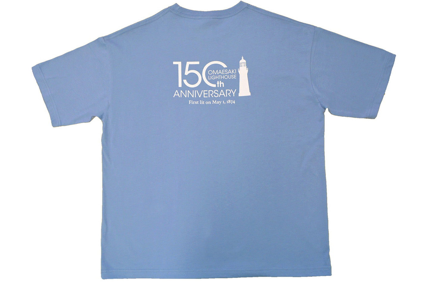 御前埼灯台150周年記念Tシャツ_アシッドブルー